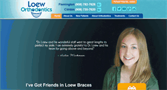 Desktop Screenshot of loeworthodontics.com