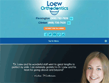 Tablet Screenshot of loeworthodontics.com